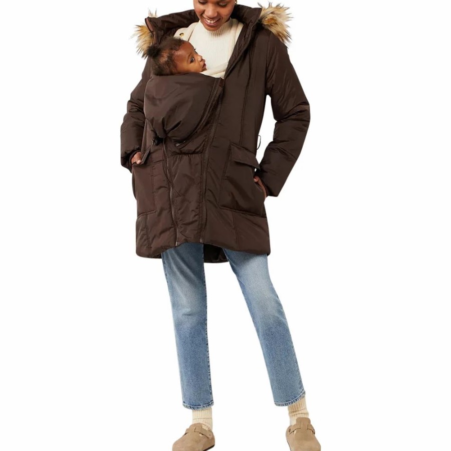 Clothing * | 3In1 Rachel Maternity Coat Quilted Mid-Thigh Puffer