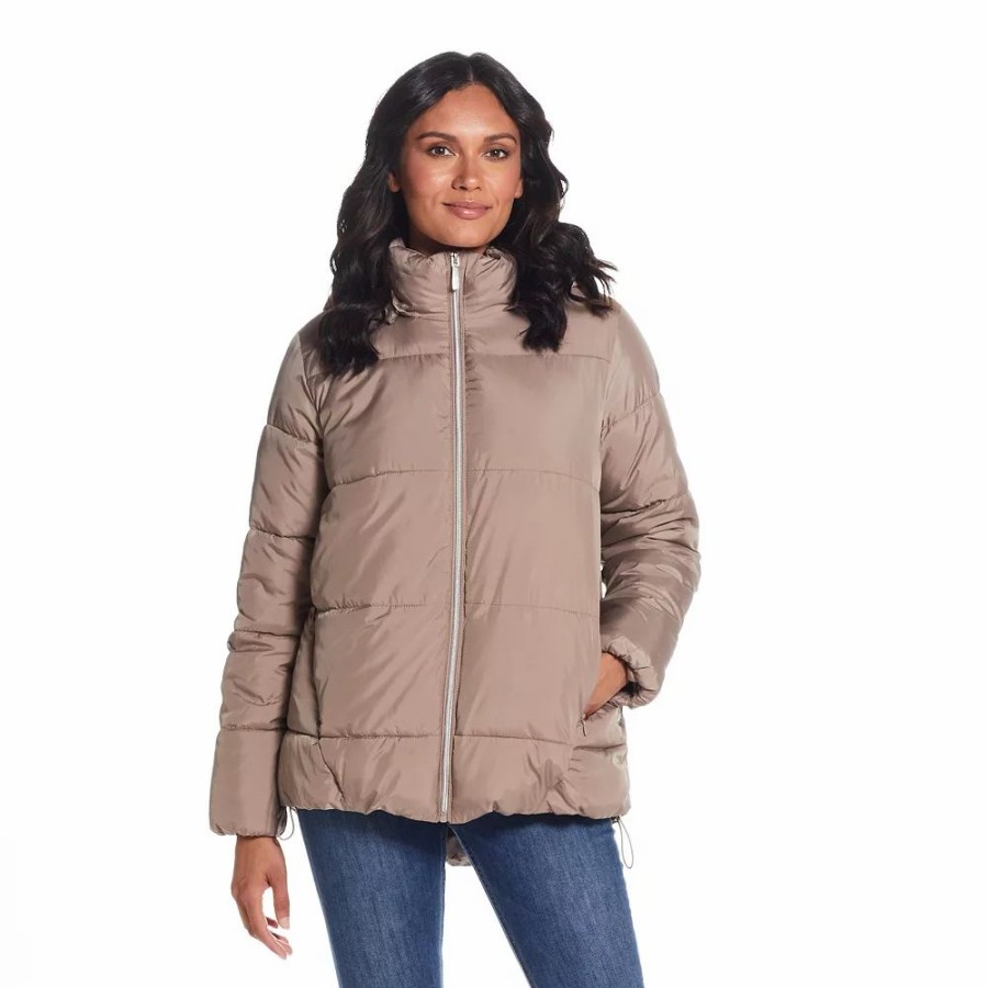 Clothing * | Women'S Weathercast Hood Puffer Coat