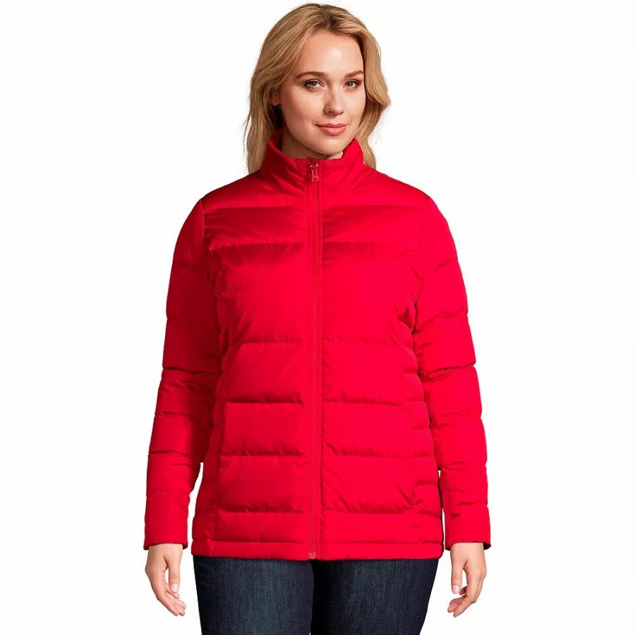 Clothing * | Petite Plus Size Lands' End Down Puffer Jacket