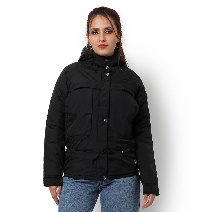 Clothing * | Campus Sutra Women Regular Fit Buttoned Jacket