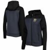 Clothing * | Women'S Antigua Black/Gray Vegas Golden Knights Protect Full-Zip Jacket