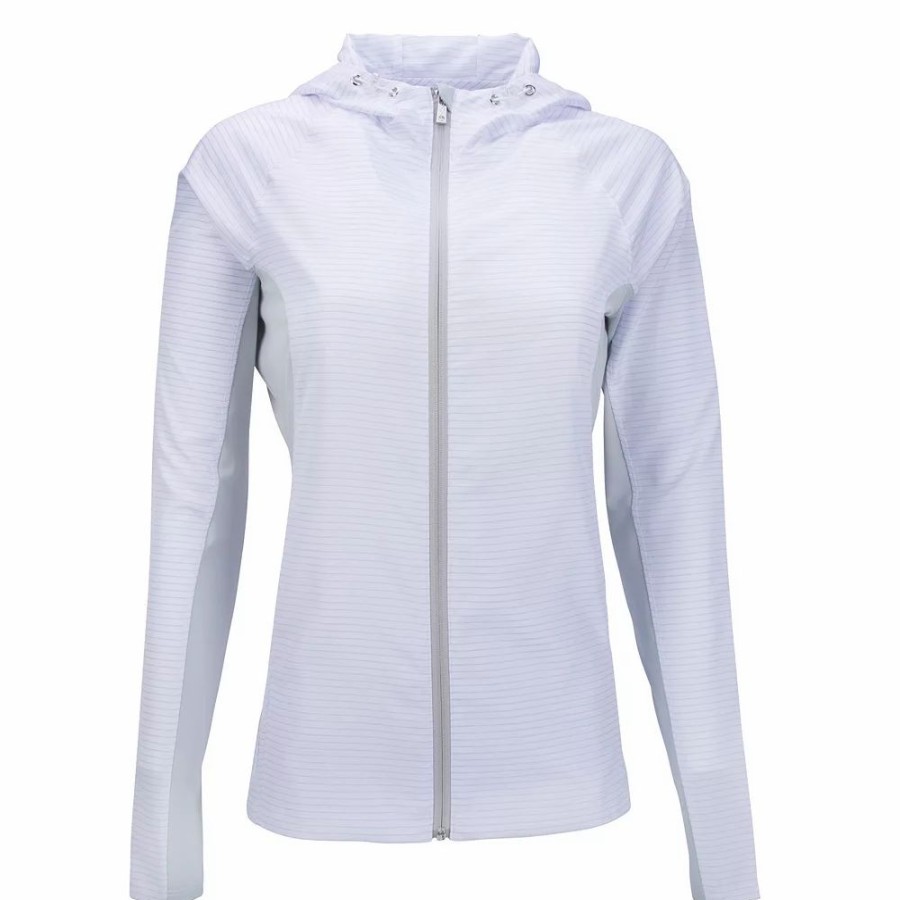 Clothing * | Women'S Nancy Lopez Pivot Hooded Jacket White Multi