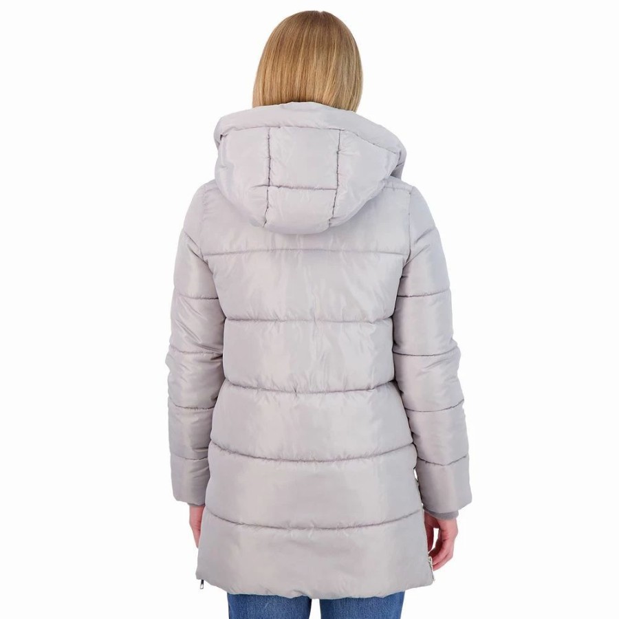 Clothing * | Juniors' Sebby Hooded Puffer Coat White