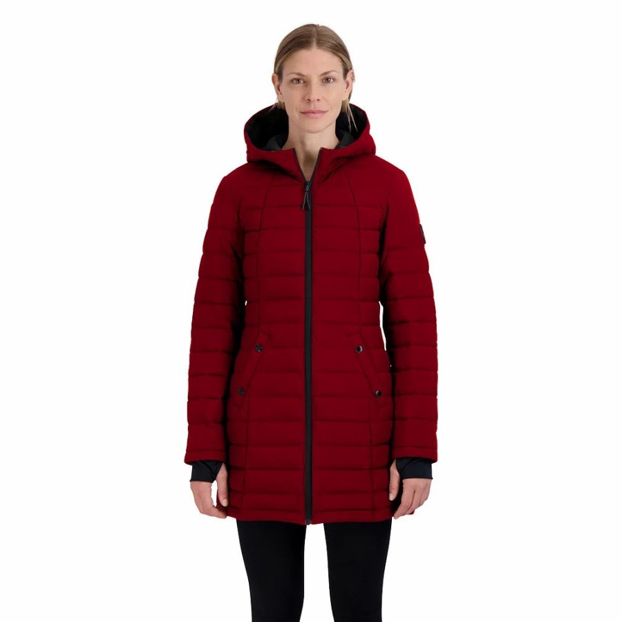 Clothing * | Women'S Halitech Lightweight Hooded Stretch Puffer Coat