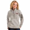 Clothing * | Women'S Atlanta Braves 1/2 Zip Pullover Sweater