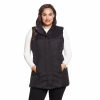 Clothing * | Plus Size Weathercast Quilted Long Puffer Vest