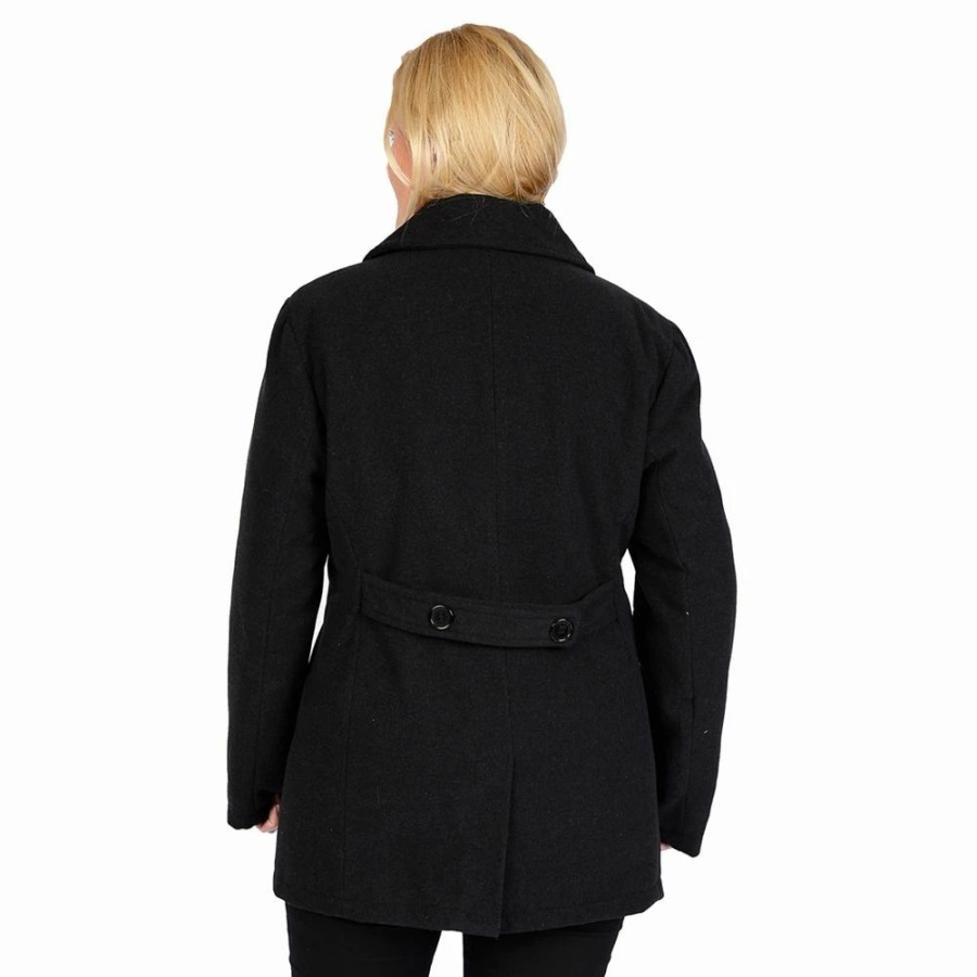 Clothing * | Plus Size Excelled Solid Peacoat Red