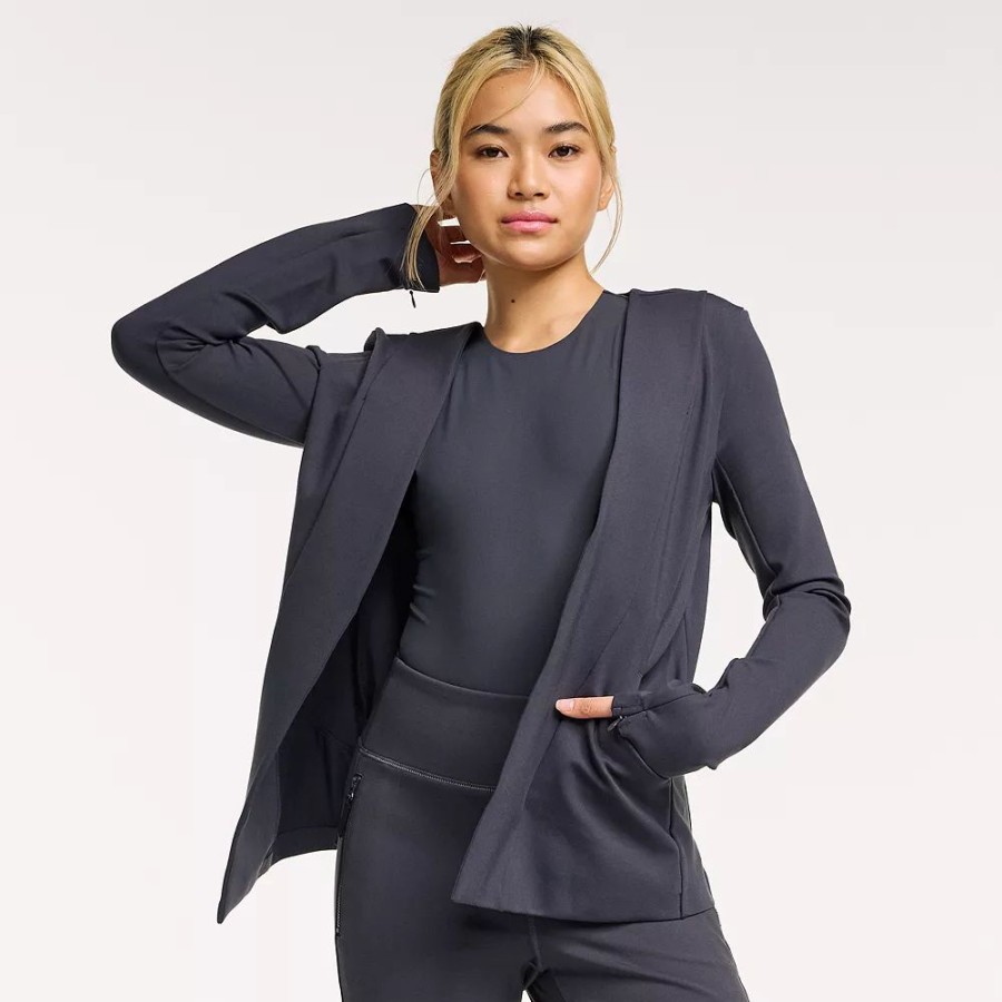 Clothing * | Women'S Flx Commuter Elevate Open-Front Ponte Blazer