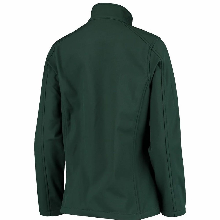 Clothing * | Women'S Green Green Bay Packers Full-Zip Sonoma Softshell Jacket