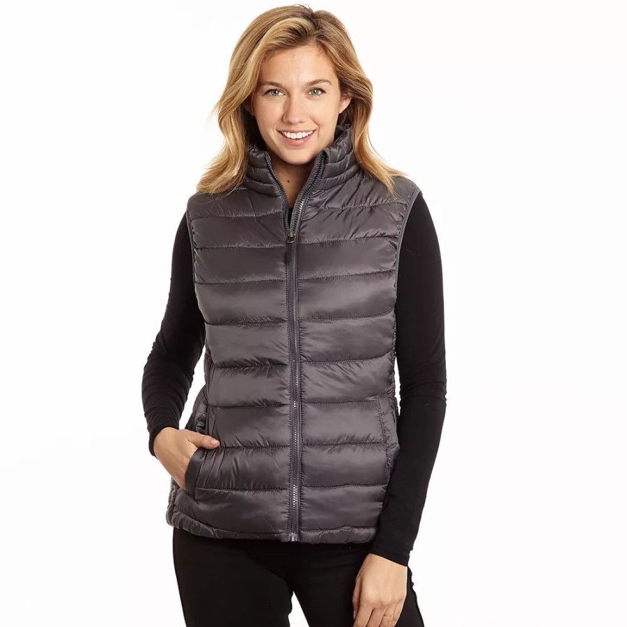 Clothing * | Plus Size Excelled Puffer Vest