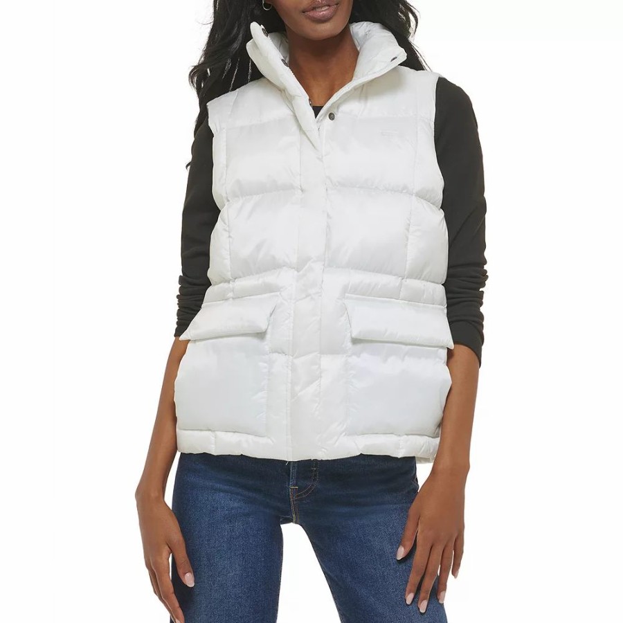 Clothing * | Women'S Levi'S Box Quilted Puffer Vest