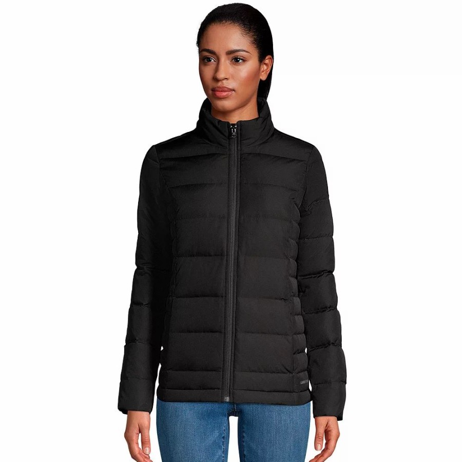 Clothing * | Petite Lands' End Quilted Down Puffer Jacket