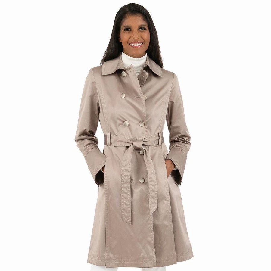 Clothing * | Women'S Fleet Street Sateen Trench Coat