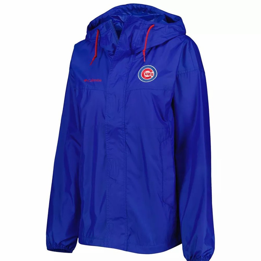 Clothing * | Women'S Columbia Royal Chicago Cubs Flash Challenger Windbreaker Jacket