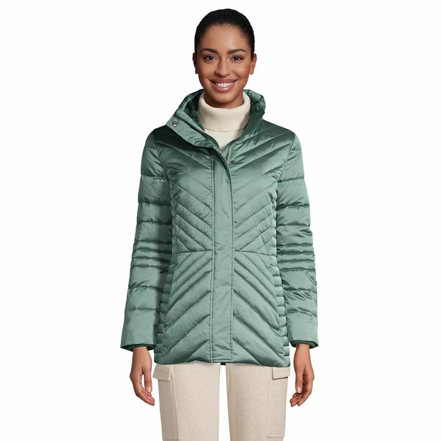 Clothing * | Petite Lands' End Insulated Plush Jacket