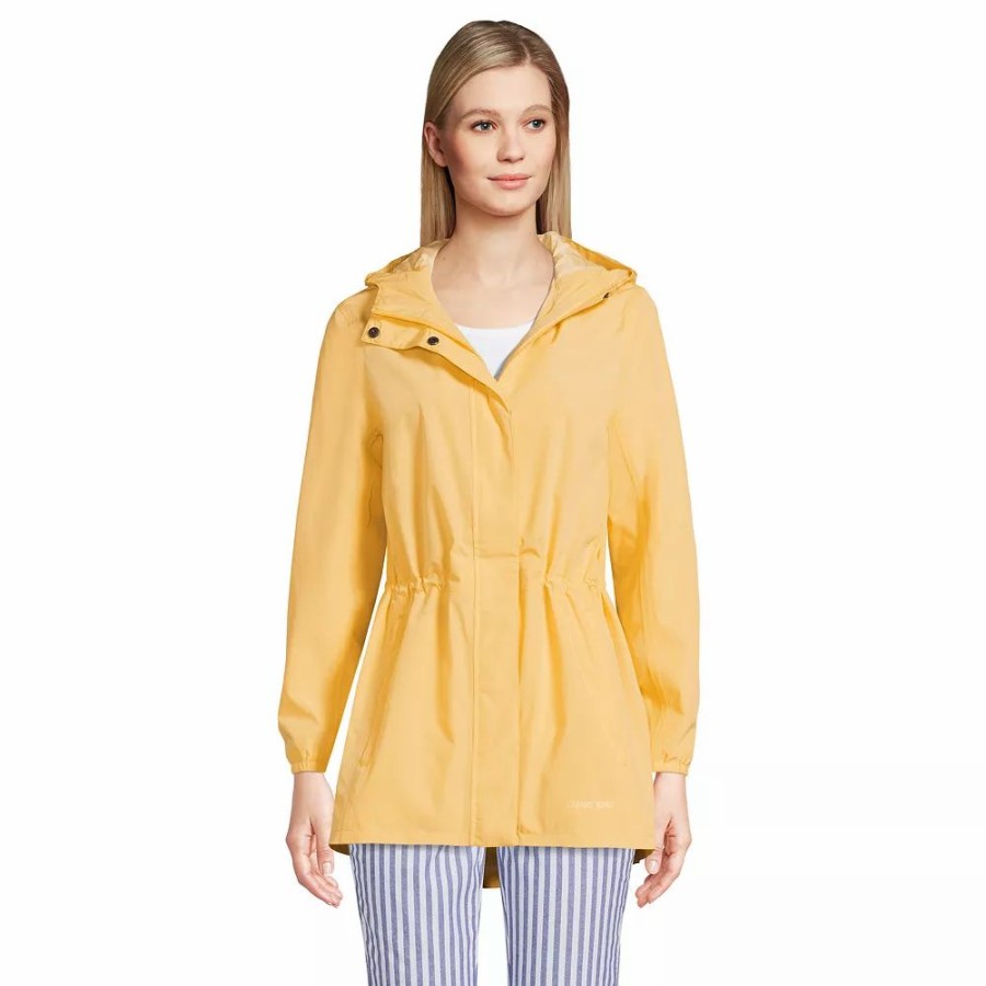 Clothing * | Women'S Tall Lands' End Waterproof Hood Packable Raincoat