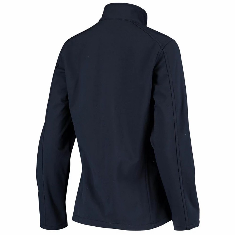 Clothing * | Women'S College Navy Seattle Seahawks Full-Zip Sonoma Softshell Jacket