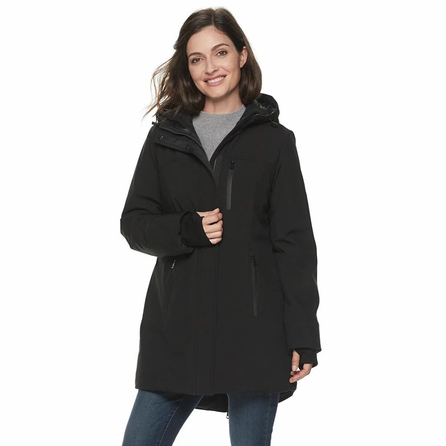 Clothing * | Women'S Sebby Collection Hooded Heavyweight Jacket