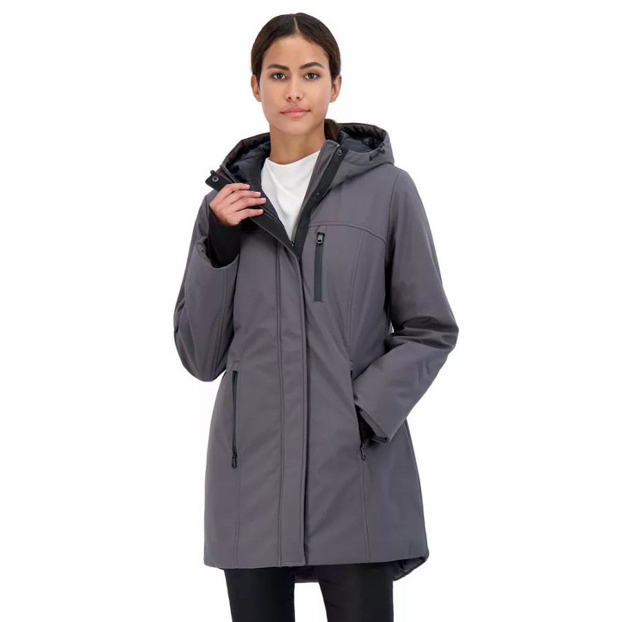 Clothing * | Women'S Sebby Collection Hooded Heavyweight Jacket