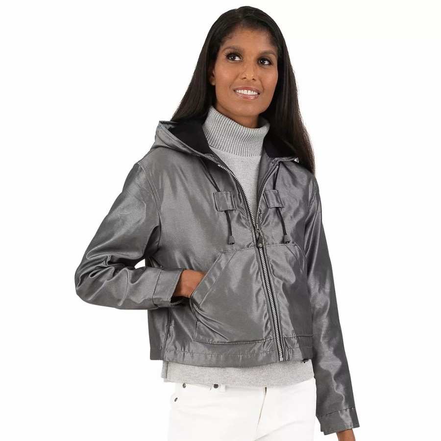 Clothing * | Women'S Fleet Street Hooded Crop Jacket