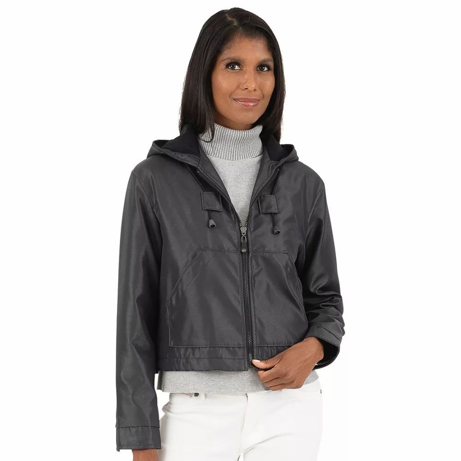 Clothing * | Women'S Fleet Street Hooded Crop Jacket