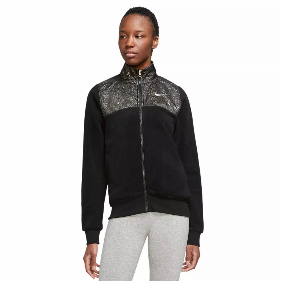 Clothing * | Women'S Nike Sportswear Stardust Plush Track Jacket