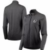 Clothing * | Women'S Antigua Gray/Black Minnesota United Fc Guide Full-Zip Jacket