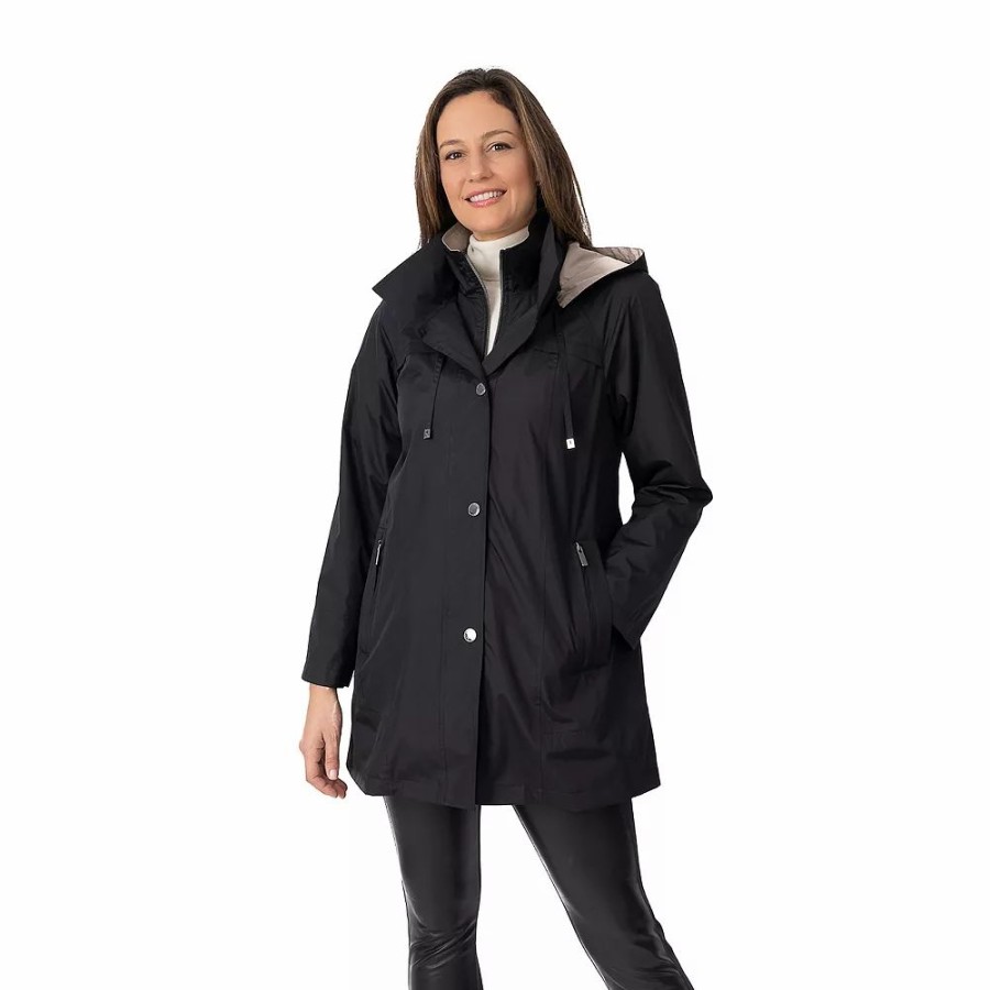 Clothing * | Women'S Fleet Street Hooded Water-Repellent Coat