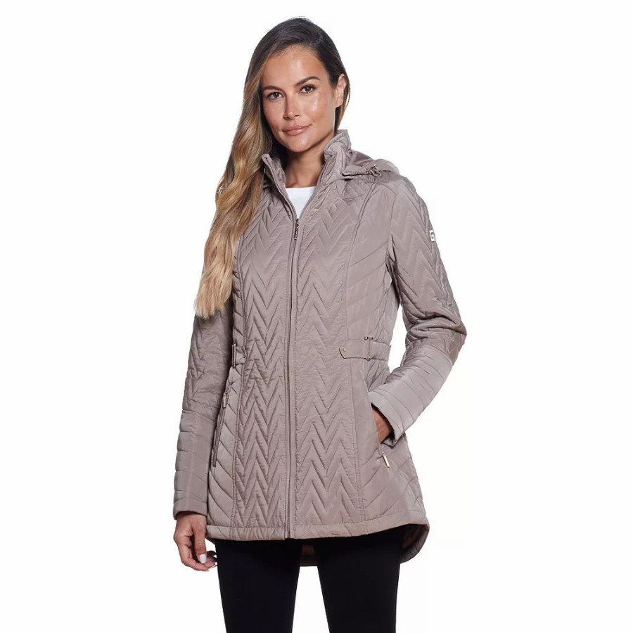 Clothing * | Women'S Gallery Hooded Quilted Jacket