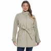 Clothing * | Plus Size Weathercast Modern Trench Coat