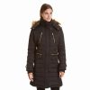 Clothing * | Women'S Excelled Long Hooded Puffer Jacket