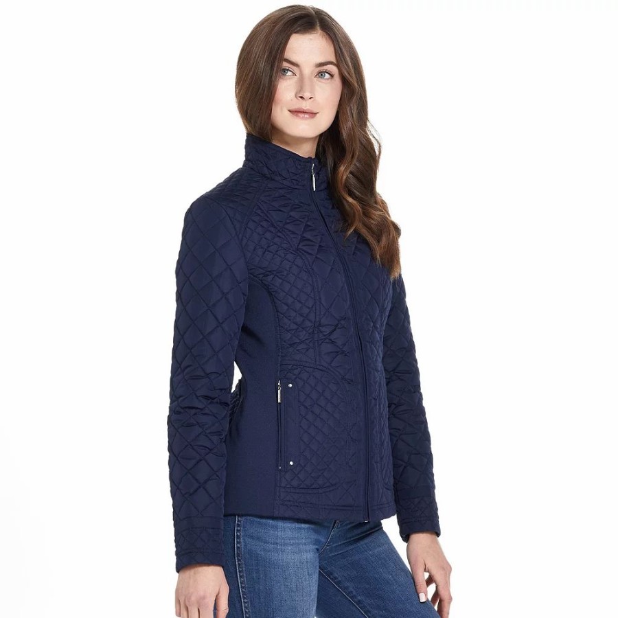 Clothing * | Women'S Weathercast Quilted Moto Jacket