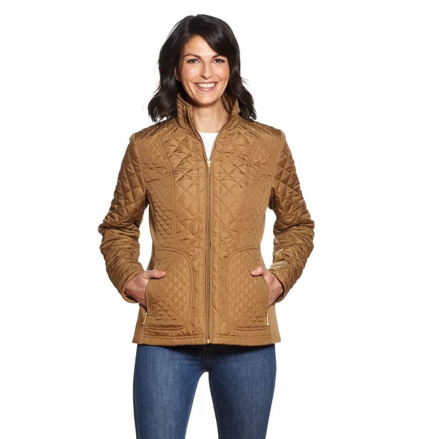 Clothing * | Women'S Weathercast Quilted Moto Jacket