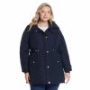 Clothing * | Plus Size Weathercast Hood Quilted Walker Jacket