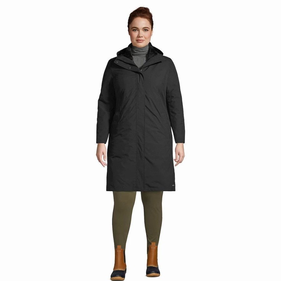 Clothing * | Plus Size Lands' End Insulated 3-In-1 Primaloft Parka