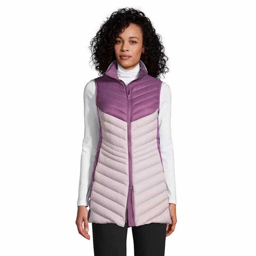 Clothing * | Women'S Lands' End Ultralight Packable Down Vest