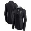 Clothing * | Women'S Fanatics Branded Black Las Vegas Raiders Worth The Drive Quarter-Zip Top