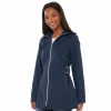 Clothing * | Women'S D.E.T.A.I.L.S Radiance Hooded Side-Tab Jacket Navy