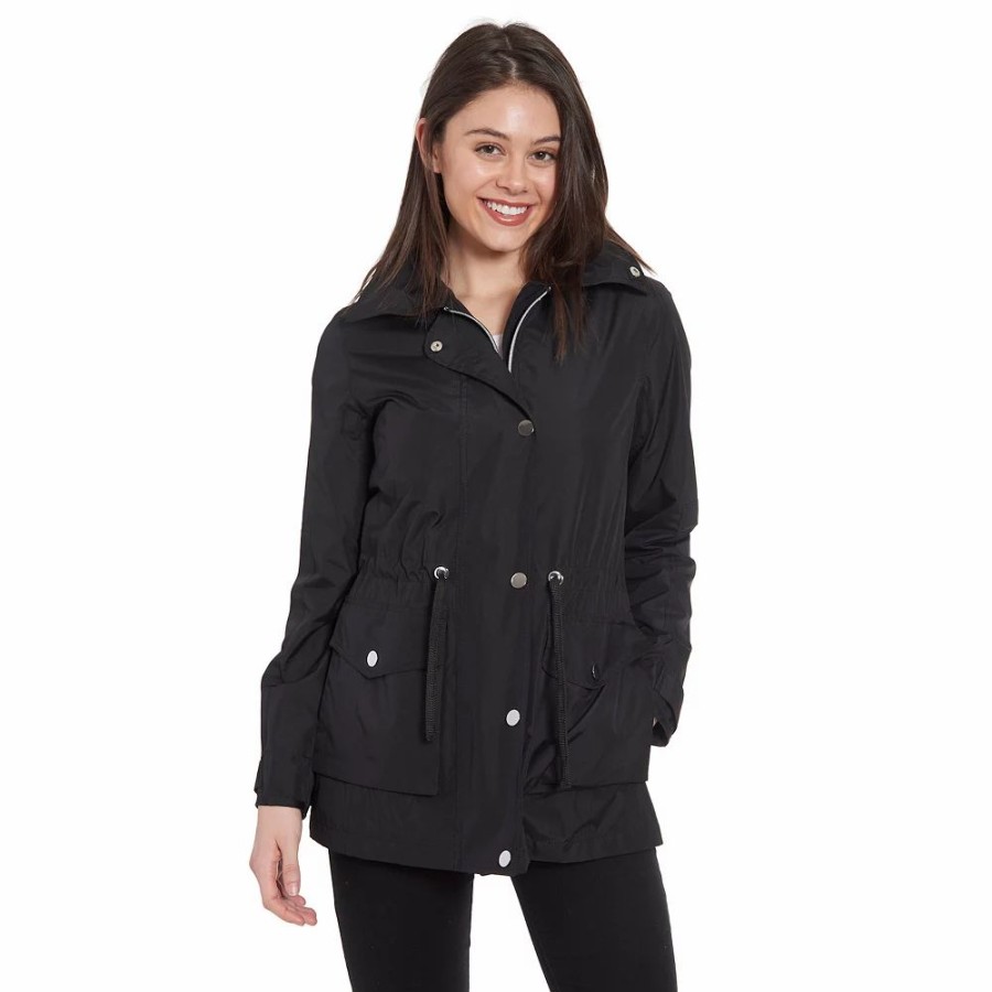 Clothing * | Women'S Fleet Street Removable Hood Rain Parka