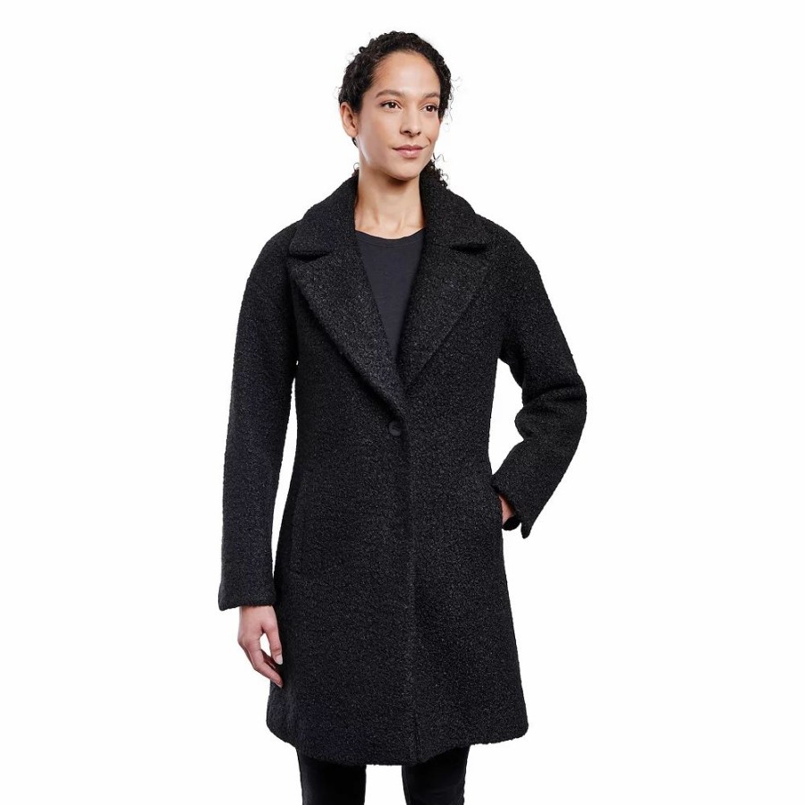 Clothing * | Women'S London Fog Faux-Wool Peacoat