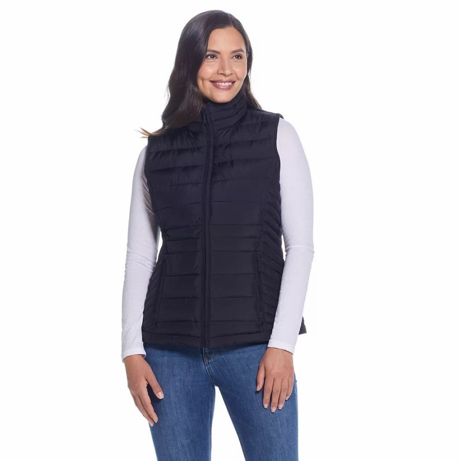 Clothing * | Women'S Weathercast Plush Lined Puffer Vest