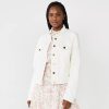 Clothing * | Women'S Draper James Rsvp Ruffle Trim Denim Jacket