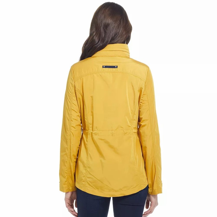 Clothing * | Women'S Weathercast Hooded Modern Anorak Jacket Vermillion