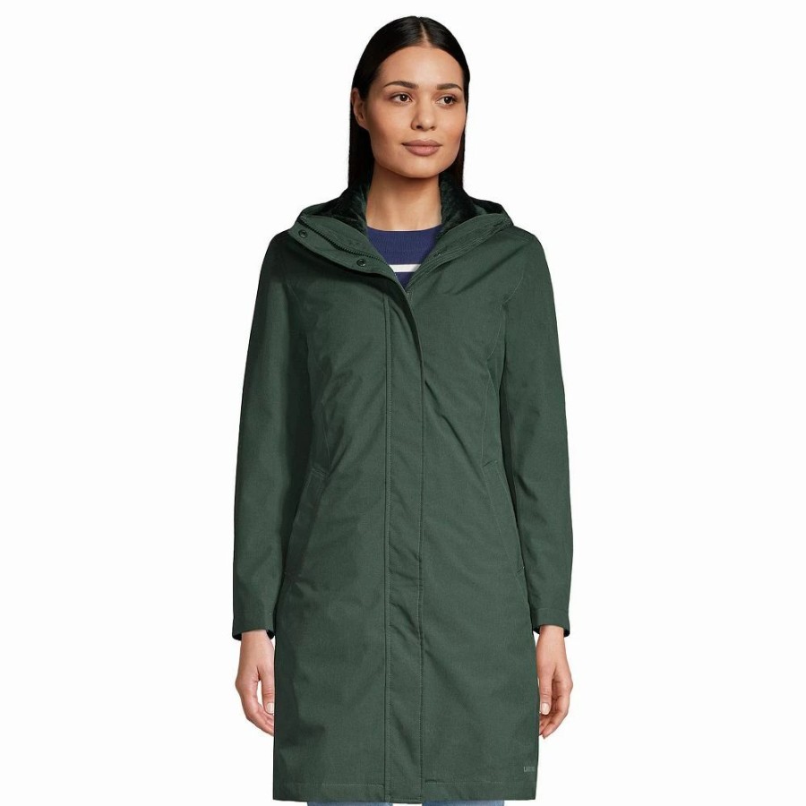 Clothing * | Petite Lands' End Insulated 3-In-1 Primaloft Parka Jacket