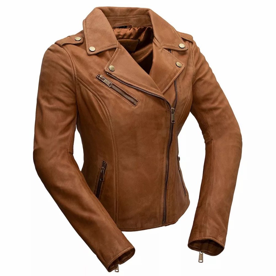 Clothing * | Women'S Whet Blu Harper Asymmetrical Leather Jacket