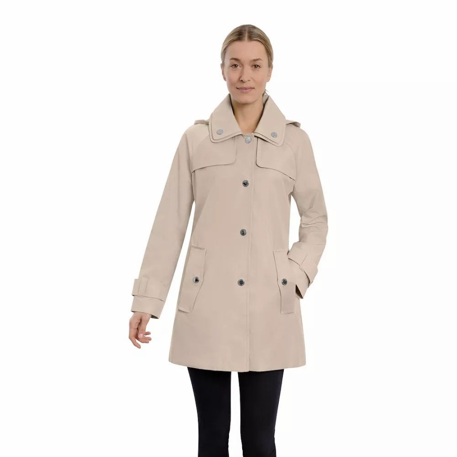 Clothing * | Women'S London Fog Hooded Topper Jacket