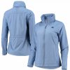 Clothing * | Women'S Cutter & Buck Blue Carolina Panthers Packable Full-Zip Weathertec Jacket