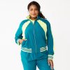 Clothing * | Plus Size Tek Gear Woven Tracksuit Jacket