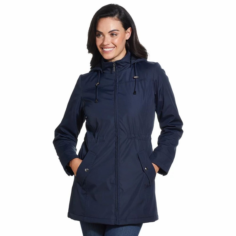 Clothing * | Women'S Weathercast Hooded Water-Resistant Anorak Jacket