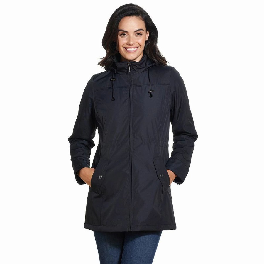 Clothing * | Women'S Weathercast Hooded Water-Resistant Anorak Jacket